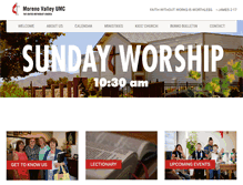 Tablet Screenshot of morenovalleyumc.org